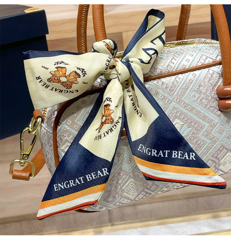 Intangible Cultural Heritage Zhuang Brocade Chinese Style Bowling Women's 2026 New Boston Handheld Crossbody Small Bag