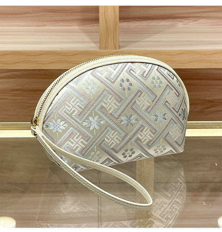 CHEN DIAOLUN brand women's handbag, genuine leather clutch new style brocade bag, super popular small coin purse