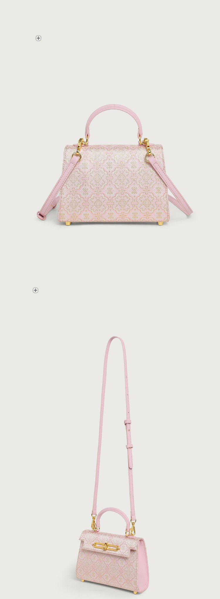 High-End Brocade Handbag Kelly 2025 New Fashion Versatile Light Luxury Niche Single Shoulder Crossbody Commuter Women's Bag