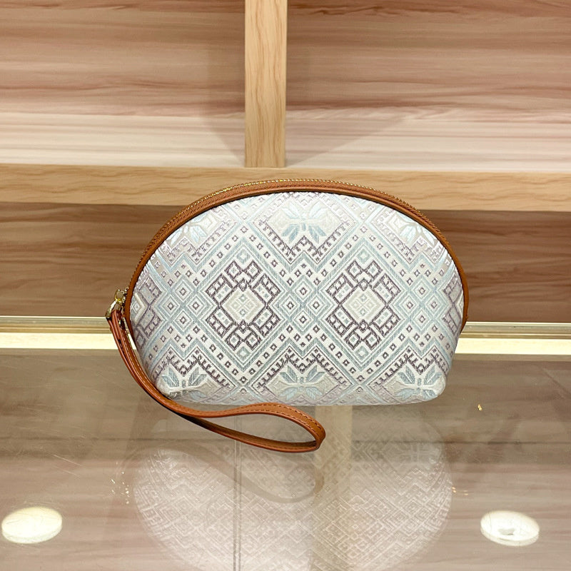 CHEN DIAOLUN brand women's handbag, genuine leather clutch new style brocade bag, super popular small coin purse