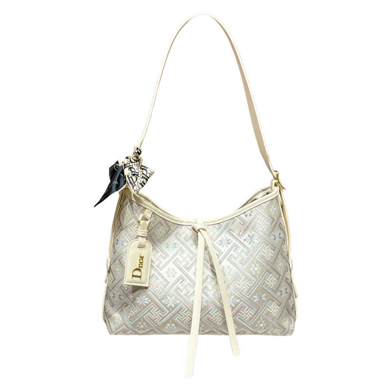 Hong Kong Genuine Leather Brocade Tote 2026 New Women's Popular High-end Large Capacity Shoulder Underarm Bag