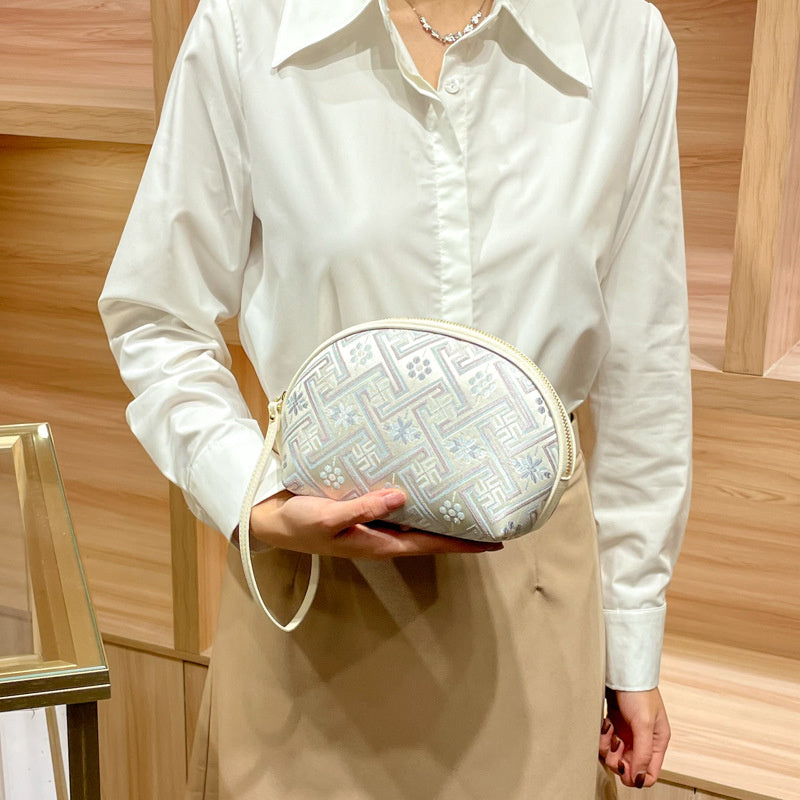CHEN DIAOLUN brand women's handbag, genuine leather clutch new style brocade bag, super popular small coin purse