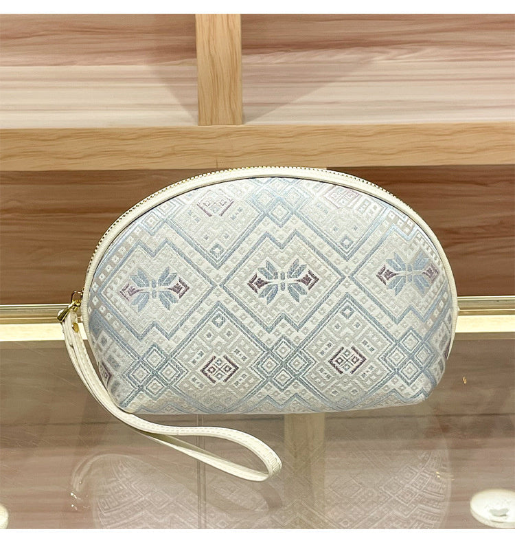 CHEN DIAOLUN brand women's handbag, genuine leather clutch new style brocade bag, super popular small coin purse