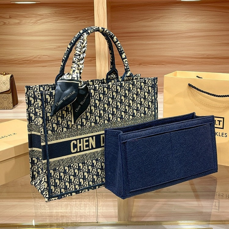 Handheld Tote for Women 2026 New Trendy Document Basket Embroidery High-end Large Capacity Commuting Shopping Bag