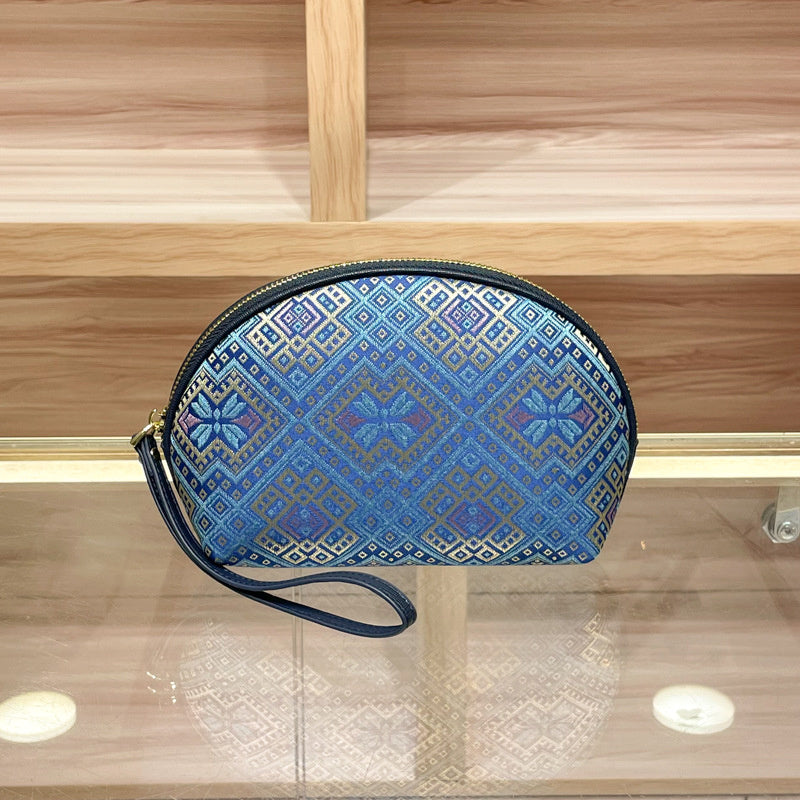 CHEN DIAOLUN brand women's handbag, genuine leather clutch new style brocade bag, super popular small coin purse