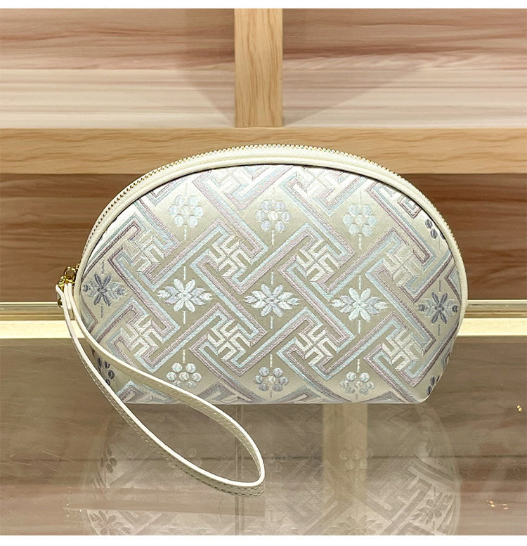 CHEN DIAOLUN brand women's handbag, genuine leather clutch new style brocade bag, super popular small coin purse
