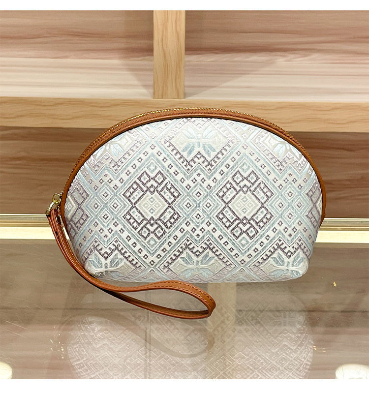 CHEN DIAOLUN brand women's handbag, genuine leather clutch new style brocade bag, super popular small coin purse