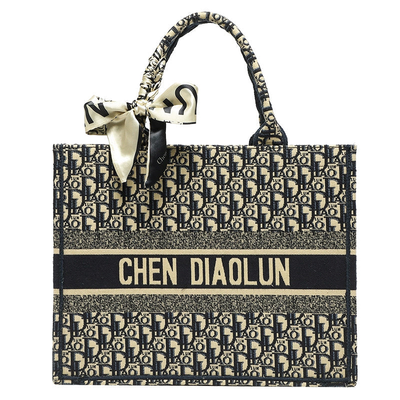 Handheld Tote for Women 2026 New Trendy Document Basket Embroidery High-end Large Capacity Commuting Shopping Bag